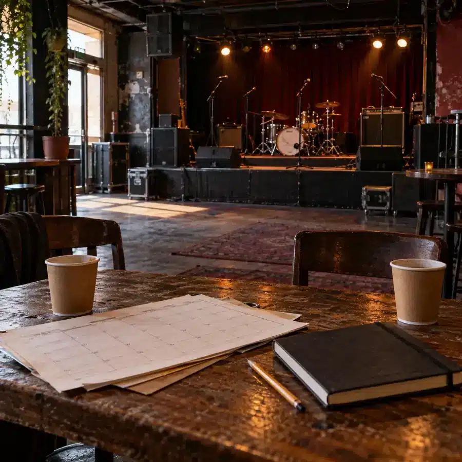 The First Gig Starts Before the Artist Enters the Room